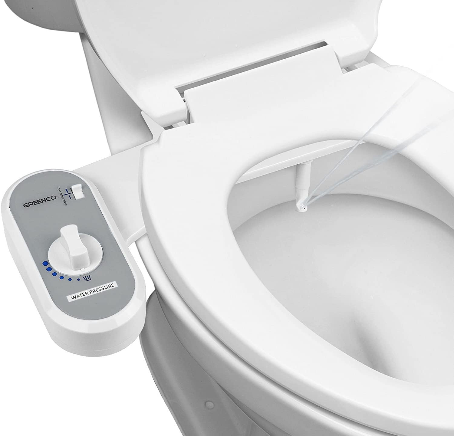 Non-electric bidet attachment, white